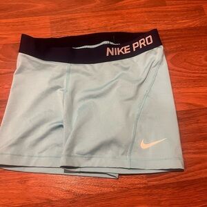 old style nike pro, light blue, Size Medium